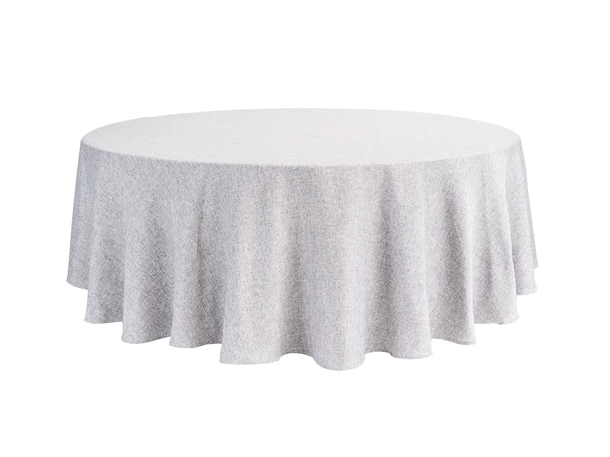 Premium Weave Round Tablecloth   Dove Grey.jpg