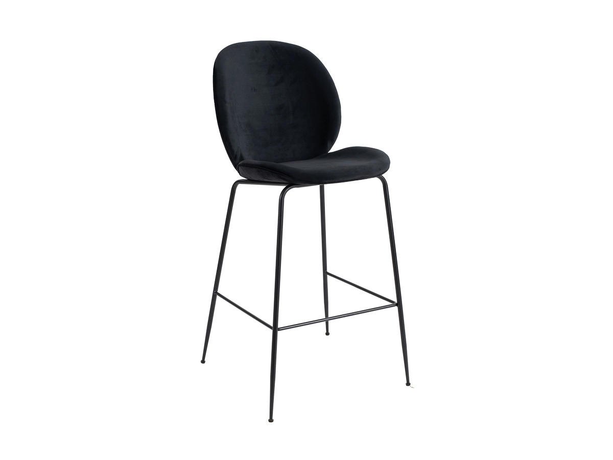 Zara High Stool (black Legs)   Black .jpg